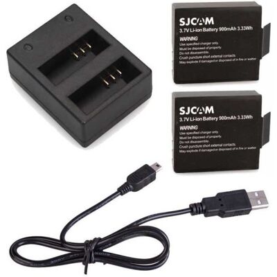 Chargeur SJCAM SJ4000 SJ5000 M10 - Accessoires pour caméras d'action - Publicité Chargeur SJCAM SJ4000 SJ5000 M10 - Accessoires pour caméras d'action - Publicité