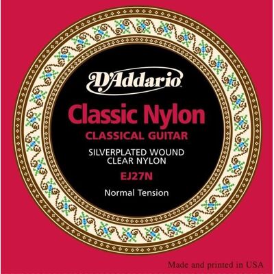 DADDARIO EJ27N Jeu de cordes en nylon - Classic - Tirant normal Blanc - Publicité DADDARIO EJ27N Jeu de cordes en nylon - Classic - Tirant normal Blanc - Publicité