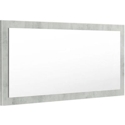 Vladon LIMA Miroir mural - Aspect béton Oxyde - 110 cm Gris - Publicité Vladon LIMA Miroir mural - Aspect béton Oxyde - 110 cm Gris - Publicité