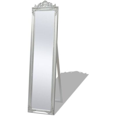 vidaXL Miroir sur pied Style baroque 160 x 40 cm Argenté Gris - Publicité vidaXL Miroir sur pied Style baroque 160 x 40 cm Argenté Gris - Publicité