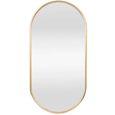 HANDEIU Miroir Mural Cadre Ovale pour Chambre Salle de Bain Entrée Salon 40 x 60 cm(Doré) Jaune - Publicité HANDEIU Miroir Mural Cadre Ovale pour Chambre Salle de Bain Entrée Salon 40 x 60 cm(Doré) Jaune - Publicité