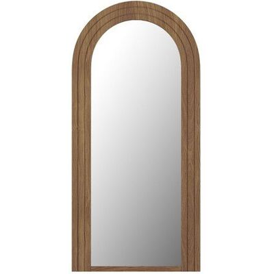 VENTE-UNIQUE Grand miroir arche en bois dhévéa - L. 70 x H. 150 cm - Naturel - ANSHUN Beige - Publicité VENTE-UNIQUE Grand miroir arche en bois dhévéa - L. 70 x H. 150 cm - Naturel - ANSHUN Beige - Publicité