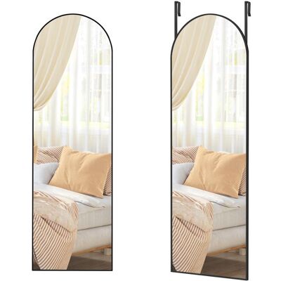 SONGMICS Miroir complet 120 x 40 cm miroir bombé cadre en alliage daluminium verre trempé noir dencre Noir - Publicité SONGMICS Miroir complet 120 x 40 cm miroir bombé cadre en alliage daluminium verre trempé noir dencre Noir - Publicité