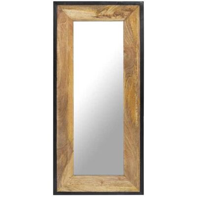 vidaXL Miroir 110x50 cm Bois de manguier massif 321631 Marron - Publicité vidaXL Miroir 110x50 cm Bois de manguier massif 321631 Marron - Publicité