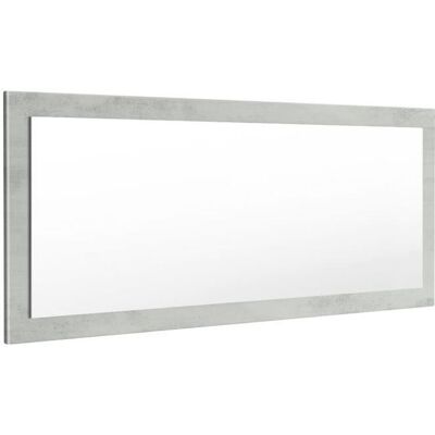 Vladon LIMA Miroir mural - Aspect béton oxyde - 139 cm Gris - Publicité Vladon LIMA Miroir mural - Aspect béton oxyde - 139 cm Gris - Publicité