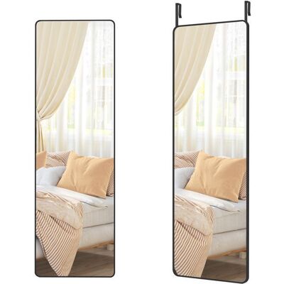 SONGMICS Miroir pleine longueur 120 x 40 cm rectangulaire cadre en alliage daluminium verre trempé noir dencre Noir - Publicité SONGMICS Miroir pleine longueur 120 x 40 cm rectangulaire cadre en alliage daluminium verre trempé noir dencre Noir - Publicité