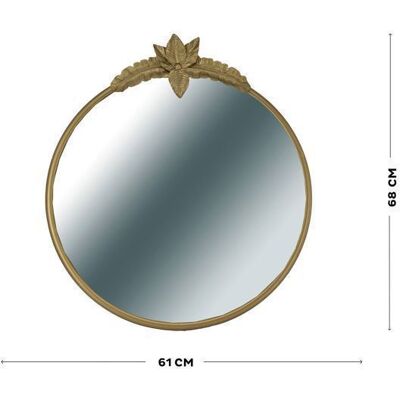 SUPER FRESCO Miroir rond Elégance Dolly 60 x 68 cm Doré Jaune - Publicité SUPER FRESCO Miroir rond Elégance Dolly 60 x 68 cm Doré Jaune - Publicité