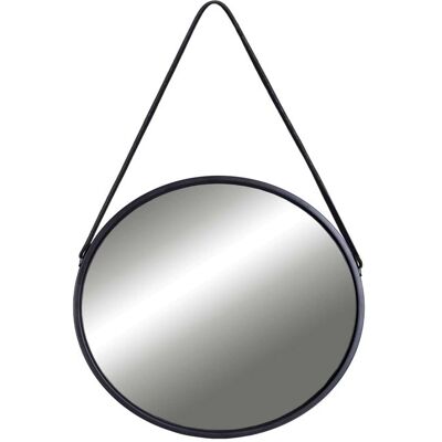GOCKOWIAK Miroir rond de capitaine sur sangle Mirage 50 cm noir Noir - Publicité GOCKOWIAK Miroir rond de capitaine sur sangle Mirage 50 cm noir Noir - Publicité