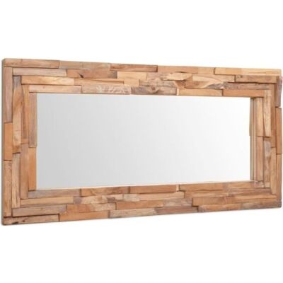 vidaXL Miroir Décoratif Rectangulaire en Teck - Décoration Maison - Publicité vidaXL Miroir Décoratif Rectangulaire en Teck - Décoration Maison - Publicité