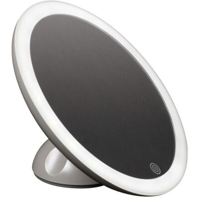 Miroir Haepi Colette - Miroir sur ventouse grossissant et lumineux rechargeable Gris - Publicité Miroir Haepi Colette - Miroir sur ventouse grossissant et lumineux rechargeable Gris - Publicité