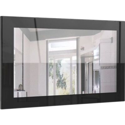 Vladon LIMA Miroir mural - Noir haute brillance - 89 cm Noir - Publicité Vladon LIMA Miroir mural - Noir haute brillance - 89 cm Noir - Publicité