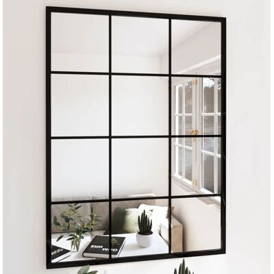 VIDAXL ABBO-SALE*Miroir Suspendu Décoratif JILLS - Miroir mural noir 80 x 60cm métal SOL730974 Noir - Publicité VIDAXL ABBO-SALE*Miroir Suspendu Décoratif JILLS - Miroir mural noir 80 x 60cm métal SOL730974 Noir - Publicité
