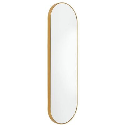 ALTOBUY Miroir Doré Ovale 30x100 cm - HEVIA Jaune - Publicité ALTOBUY Miroir Doré Ovale 30x100 cm - HEVIA Jaune - Publicité