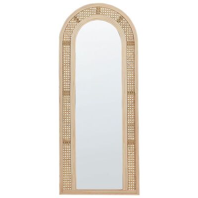 BELIANI Miroir FRANEY 50 cm 120 cm Rotin Naturel - Publicité BELIANI Miroir FRANEY 50 cm 120 cm Rotin Naturel - Publicité