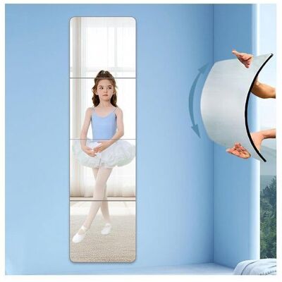 Miroir mural -Miroir acrylique autocollant - Incassable - Miroir mural très transparent (lot de 4 - Chaque miroir mesure 30 × 30 cm) - Publicité Miroir mural -Miroir acrylique autocollant - Incassable - Miroir mural très transparent (lot de 4 - Chaque miroir mesure 30 × 30 cm) - Publicité