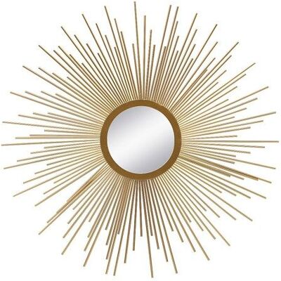 VENTE-UNIQUE Miroir mural soleil en métal - D. 70 cm - Doré - LEVANZO Jaune - Publicité VENTE-UNIQUE Miroir mural soleil en métal - D. 70 cm - Doré - LEVANZO Jaune - Publicité