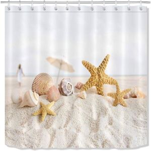 CZYDDD Rideau de douche tissu en polyester imperméable anti-moisissure décoration de salle de bain avec crochets pour rideaux Blanc - Publicité CZYDDD Rideau de douche tissu en polyester imperméable anti-moisissure décoration de salle de bain avec crochets pour rideaux Blanc - Publicité