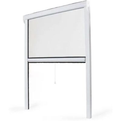 AVOSDIM Moustiquaire Enroulable pour Fenêtre - L150 x H160cm - Recoupable - PVC Blanc - Anti-insectes - Publicité AVOSDIM Moustiquaire Enroulable pour Fenêtre - L150 x H160cm - Recoupable - PVC Blanc - Anti-insectes - Publicité