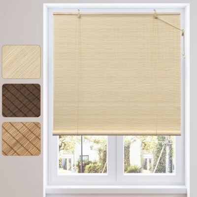 WOLTU Store Enrouleur Bambou Protection Solaire Store Vénitien Respirant pour Fenêtre et Porte 60x220cm Nature Jaune - Publicité WOLTU Store Enrouleur Bambou Protection Solaire Store Vénitien Respirant pour Fenêtre et Porte 60x220cm Nature Jaune - Publicité