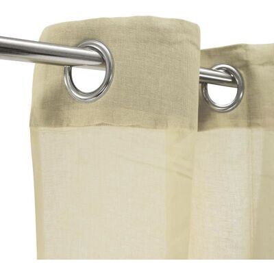 THE DECO FACTORY Voilage 100% coton - Beige clair - 105x250 cm Beige - Publicité THE DECO FACTORY Voilage 100% coton - Beige clair - 105x250 cm Beige - Publicité