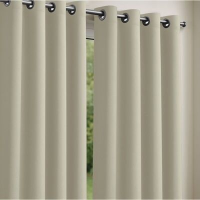 LE LINGE DE JULES Lot de 2 Rideaux obscurcissants 135 x 240 cm Ficelle Beige - Publicité LE LINGE DE JULES Lot de 2 Rideaux obscurcissants 135 x 240 cm Ficelle Beige - Publicité