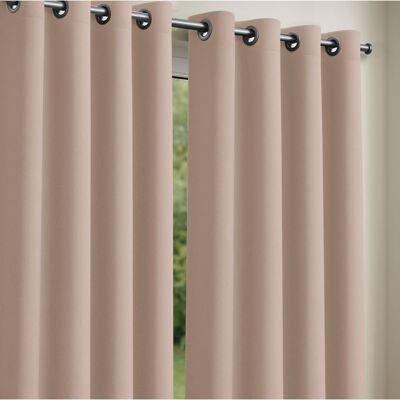 LE LINGE DE JULES Lot de 2 Rideaux obscurcissants 135 x 240 cm Rose poudré Rose - Publicité LE LINGE DE JULES Lot de 2 Rideaux obscurcissants 135 x 240 cm Rose poudré Rose - Publicité