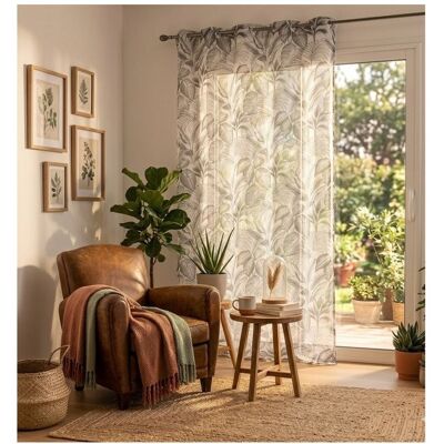 Eden Voilage sable 140 x 240 cm Cabana beige Beige - Publicité Eden Voilage sable 140 x 240 cm Cabana beige Beige - Publicité