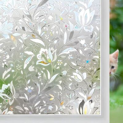 RABBITGOO Film de Fenêtre Givré Statique Autocollant Film Pour Vitre Protection Intimité Adhésif 60x300cm pour Maison Cuisine Bureau Blanc - Publicité RABBITGOO Film de Fenêtre Givré Statique Autocollant Film Pour Vitre Protection Intimité Adhésif 60x300cm pour Maison Cuisine Bureau Blanc - Publicité