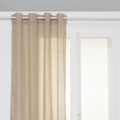 Voilage fluide et léger Paxta 135 x 240 cm Atmosphera - Lin - Lin - Beige - Publicité Voilage fluide et léger Paxta 135 x 240 cm Atmosphera - Lin - Lin - Beige - Publicité