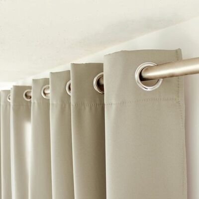 Eden 1 Rideau Thermique 135 x 240 cm Glacier Beige Beige - Publicité Eden 1 Rideau Thermique 135 x 240 cm Glacier Beige Beige - Publicité