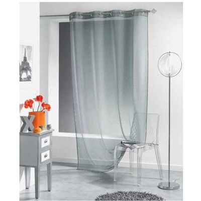 Lissea Panneau Voile Sablé Gris - Décoration Fenêtre - Publicité Lissea Panneau Voile Sablé Gris - Décoration Fenêtre - Publicité