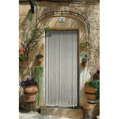 Morel Rideau de porte en corde de coton tressée - 90x200 Blanc - Publicité Morel Rideau de porte en corde de coton tressée - 90x200 Blanc - Publicité