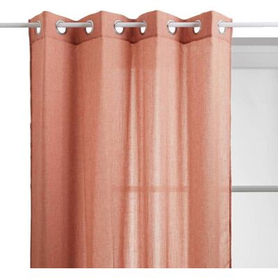 ATMOSPHERA CRÉATEUR D'INTÉRIEUR Voilage Paxta 135x240cm terracotta - Atmosphera Créateur dintérieur Rose - Publicité ATMOSPHERA CRÉATEUR D'INTÉRIEUR Voilage Paxta 135x240cm terracotta - Atmosphera Créateur dintérieur Rose - Publicité