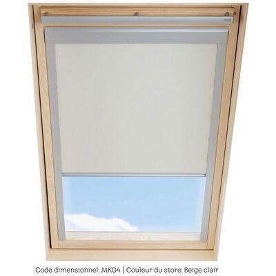Store occultant SOLSTRO Beige compatible avec VELUX GGL MK04 GGU MK04 GPL MK04 GPU MK04 Beige - Publicité Store occultant SOLSTRO Beige compatible avec VELUX GGL MK04 GGU MK04 GPL MK04 GPU MK04 Beige - Publicité