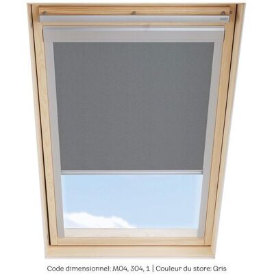 Store occultant SOLSTRO Gris compatible avec VELUX GGL M04 GGL 304 GGL 1 GGU M04 GHL M04 GHL 304 GHL 1 Gris - Publicité Store occultant SOLSTRO Gris compatible avec VELUX GGL M04 GGL 304 GGL 1 GGU M04 GHL M04 GHL 304 GHL 1 Gris - Publicité