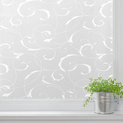 RABBITGOO Film Fenetre Film decoratif pour vitrage Motif Fleur Flim Statique pour Vitre Anti UV pour Bureau Maison Maison Chambre 44.5X200CM Blanc - Publicité RABBITGOO Film Fenetre Film decoratif pour vitrage Motif Fleur Flim Statique pour Vitre Anti UV pour Bureau Maison Maison Chambre 44.5X200CM Blanc - Publicité