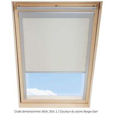Store occultant SOLSTRO Beige compatible avec VELUX GGL M04 GGL 304 GGL 1 GGU M04 GHL M04 GHL 304 GHL 1 Beige - Publicité Store occultant SOLSTRO Beige compatible avec VELUX GGL M04 GGL 304 GGL 1 GGU M04 GHL M04 GHL 304 GHL 1 Beige - Publicité