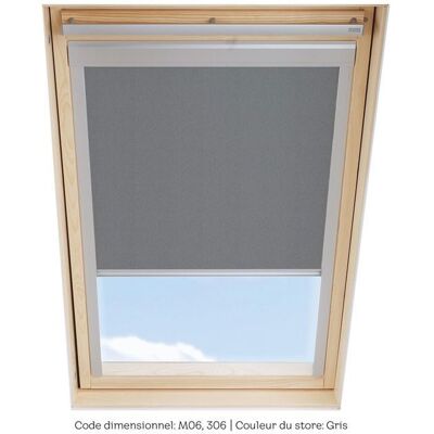 Store occultant SOLSTRO Gris compatible avec VELUX GGL M06 GGL 306 GGU M06 GHL M06 GPL M06 GPU M06 Gris - Publicité Store occultant SOLSTRO Gris compatible avec VELUX GGL M06 GGL 306 GGU M06 GHL M06 GPL M06 GPU M06 Gris - Publicité