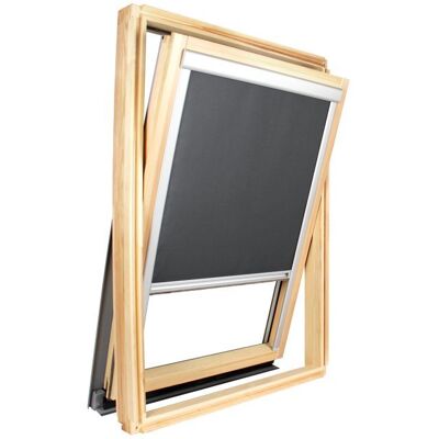AVOSDIM Store Compatible ROTO ® - Vitrage H83.5 X 60cm - Gris Anthracite Gris - Publicité AVOSDIM Store Compatible ROTO ® - Vitrage H83.5 X 60cm - Gris Anthracite Gris - Publicité