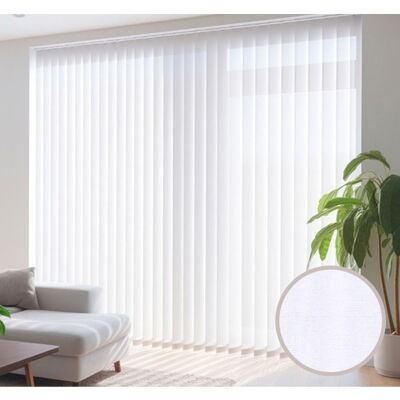 AVOSDIM Store Californien tamisant Blanc L 200 x H 240 cm – Lames Verticales 127 mm – Chaînette – Fixation Plafond Blanc - Publicité AVOSDIM Store Californien tamisant Blanc L 200 x H 240 cm – Lames Verticales 127 mm – Chaînette – Fixation Plafond Blanc - Publicité