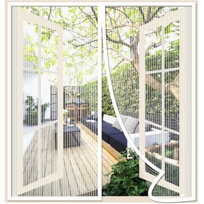 NOBRAND Moustiquaire Porte Fenetre 100x120cm Blanc Rideau Moustiquaire Fenetre AimantéeMaille Ultra Fine Anti-moustiques pour Salon - Publicité NOBRAND Moustiquaire Porte Fenetre 100x120cm Blanc Rideau Moustiquaire Fenetre AimantéeMaille Ultra Fine Anti-moustiques pour Salon - Publicité