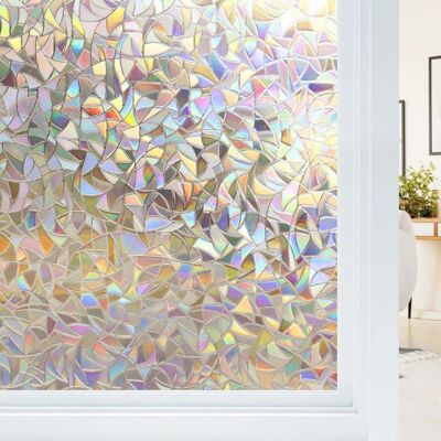 Rabbitgoo Film pour Vitre Film Occultant Fenêtre Effet Arc-en-Ciel 60x200cm Film Vitre Décoratif Film Fenêtre Anti Regard Blanc - Publicité Rabbitgoo Film pour Vitre Film Occultant Fenêtre Effet Arc-en-Ciel 60x200cm Film Vitre Décoratif Film Fenêtre Anti Regard Blanc - Publicité