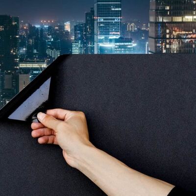 Rabbitgoo Film Fenetre Anti Regard Film Occultant Fenêtre Noir 60x300cm Film Opaque pour Vitre Anti UV Dépoli pour Bureau Maison Noir - Publicité Rabbitgoo Film Fenetre Anti Regard Film Occultant Fenêtre Noir 60x300cm Film Opaque pour Vitre Anti UV Dépoli pour Bureau Maison Noir - Publicité