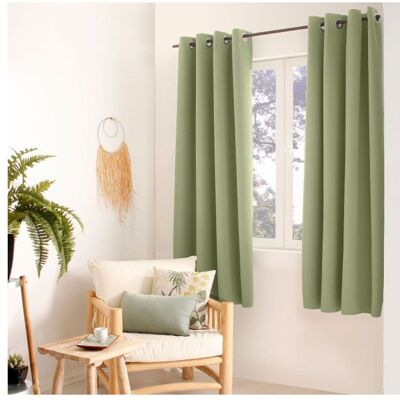 ENJOY HOME Rideau Occultant Court uni 140x180cm - Taille: 140x180cm - Coloris: Vert olive Vert - Publicité ENJOY HOME Rideau Occultant Court uni 140x180cm - Taille: 140x180cm - Coloris: Vert olive Vert - Publicité