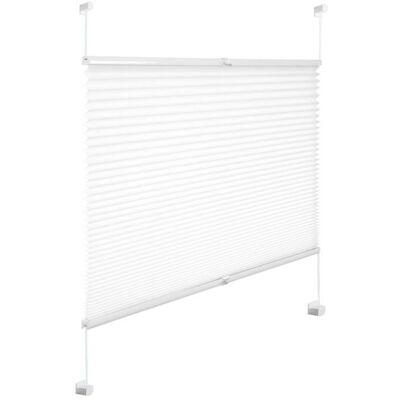 Store plissé pour Fenêtre ou Porte en polyester - WOLTU - 60x130cm - Blanc Blanc - Publicité Store plissé pour Fenêtre ou Porte en polyester - WOLTU - 60x130cm - Blanc Blanc - Publicité