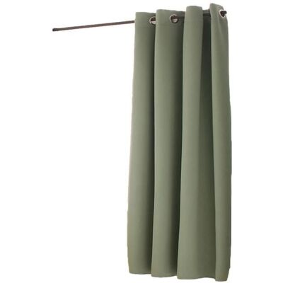 Rideau occultant - ENJOY HOME - OBSKUR - Vert Argile - 140 x 180 cm - Œillets - Polyester Vert - Publicité Rideau occultant - ENJOY HOME - OBSKUR - Vert Argile - 140 x 180 cm - Œillets - Polyester Vert - Publicité
