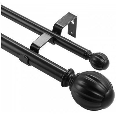 VEVOR Tringles à rideaux doubles de 914 à 1829 cm avec embouts ronds à longueur réglable - Publicité VEVOR Tringles à rideaux doubles de 914 à 1829 cm avec embouts ronds à longueur réglable - Publicité