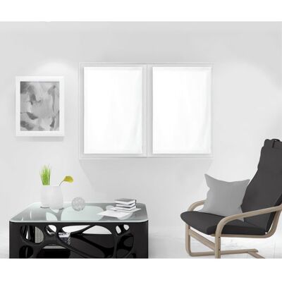 SOLEIL D'OCRE Paire de brise bise 70x90 cm DOLLY blanc par Soleil dOcre Blanc - Publicité SOLEIL D'OCRE Paire de brise bise 70x90 cm DOLLY blanc par Soleil dOcre Blanc - Publicité