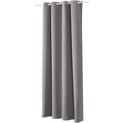 WOLTU 1 pièce Rideau occultant à œillets pour fenêtre Porte Thermique Isolant135x175cmGris Foncé VH5879dg Gris - Publicité WOLTU 1 pièce Rideau occultant à œillets pour fenêtre Porte Thermique Isolant135x175cmGris Foncé VH5879dg Gris - Publicité
