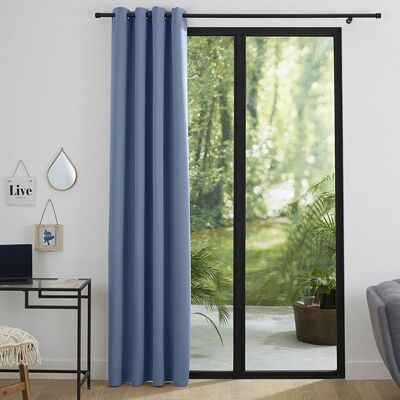 UNIVERS DECOR Rideau occultant 140 x 260 cm - Bleu Tendre Bleu - Publicité UNIVERS DECOR Rideau occultant 140 x 260 cm - Bleu Tendre Bleu - Publicité